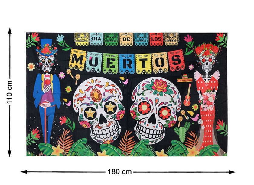 mur d'image photocall dia de los muertos 1.8x1.1m
