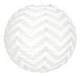LANTERNE CHEVRONS GRIS 35CM