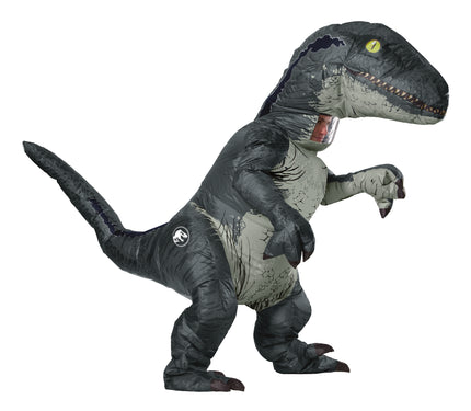 Déguisement dinosaure Vélociraptor Blue gonflable prestige adulte - Jurassic World