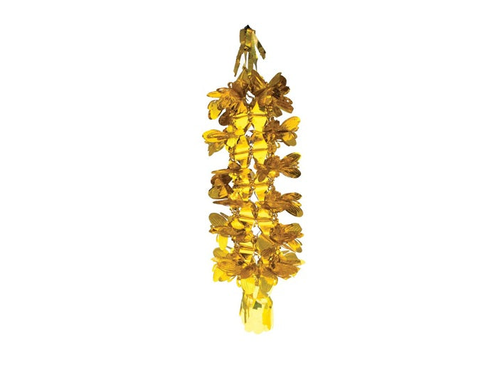 suspension décoration mtallise dore 0.8m