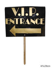 panneau entrée v.i.p 29x47cm