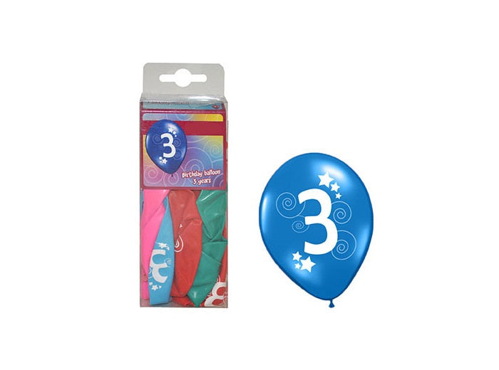 lot de 12 ballons 3 30cm