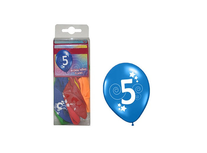 lot de 12 ballons 5 30cm