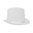 CHAPEAU GIBUS FEUTRE BLANC