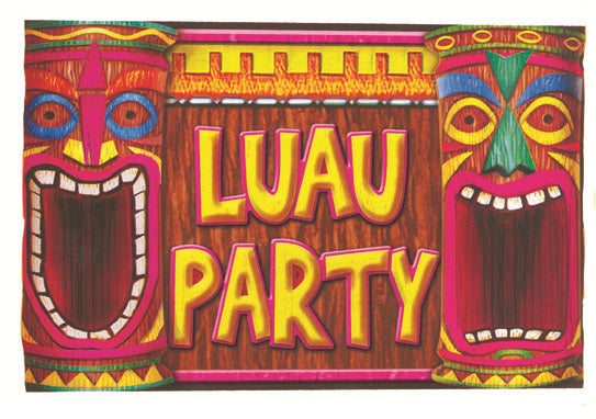 scène setter décoration luau party 1m22