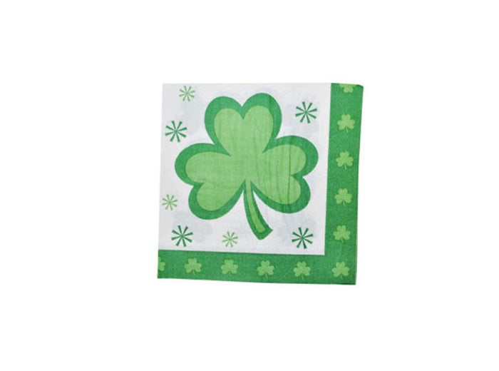 lot de 16 serviettes en papier saint patrick