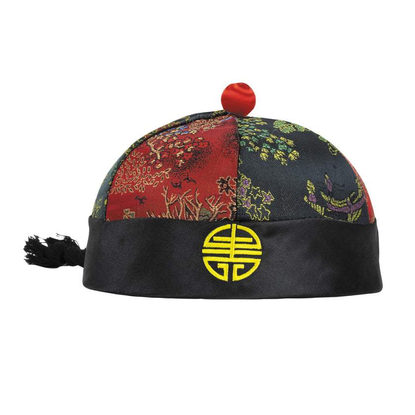 CHAPEAU MANDARIN AVEC NATTES