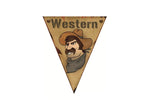 guirlande 10 fanions western 5m