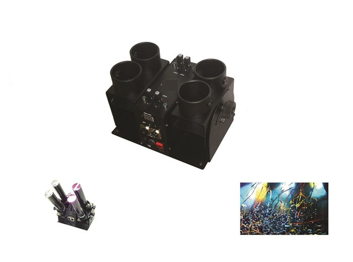 lanceur compatible dmx 4 canons confettis lectriques 100w 220