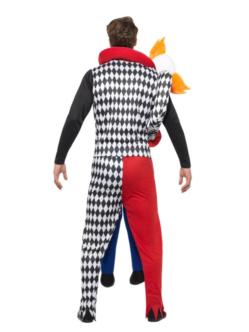 Déguisement de clown kidnappeur porte-moi adulte