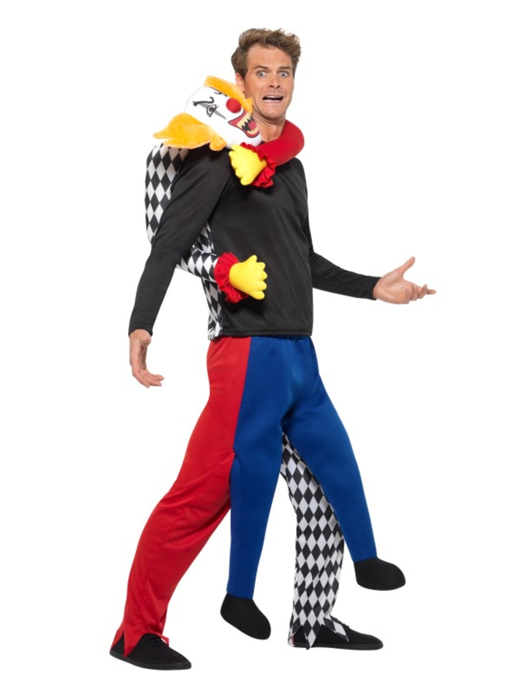 Déguisement de clown kidnappeur porte-moi adulte