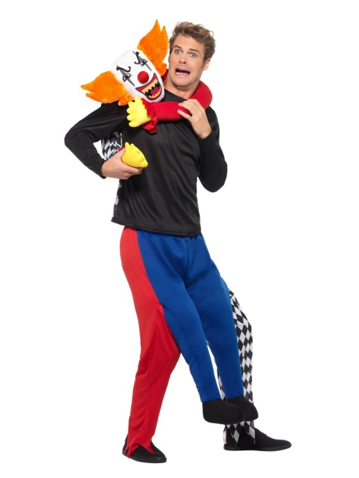 Déguisement de clown kidnappeur porte-moi adulte