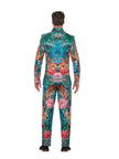 Costume Hawaï avec flamant rose