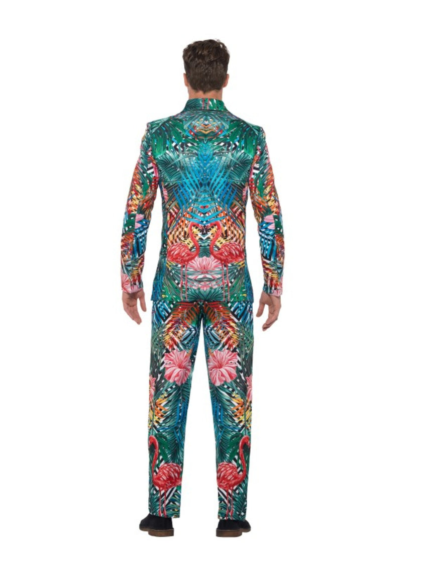 Costume Hawaï avec flamant rose