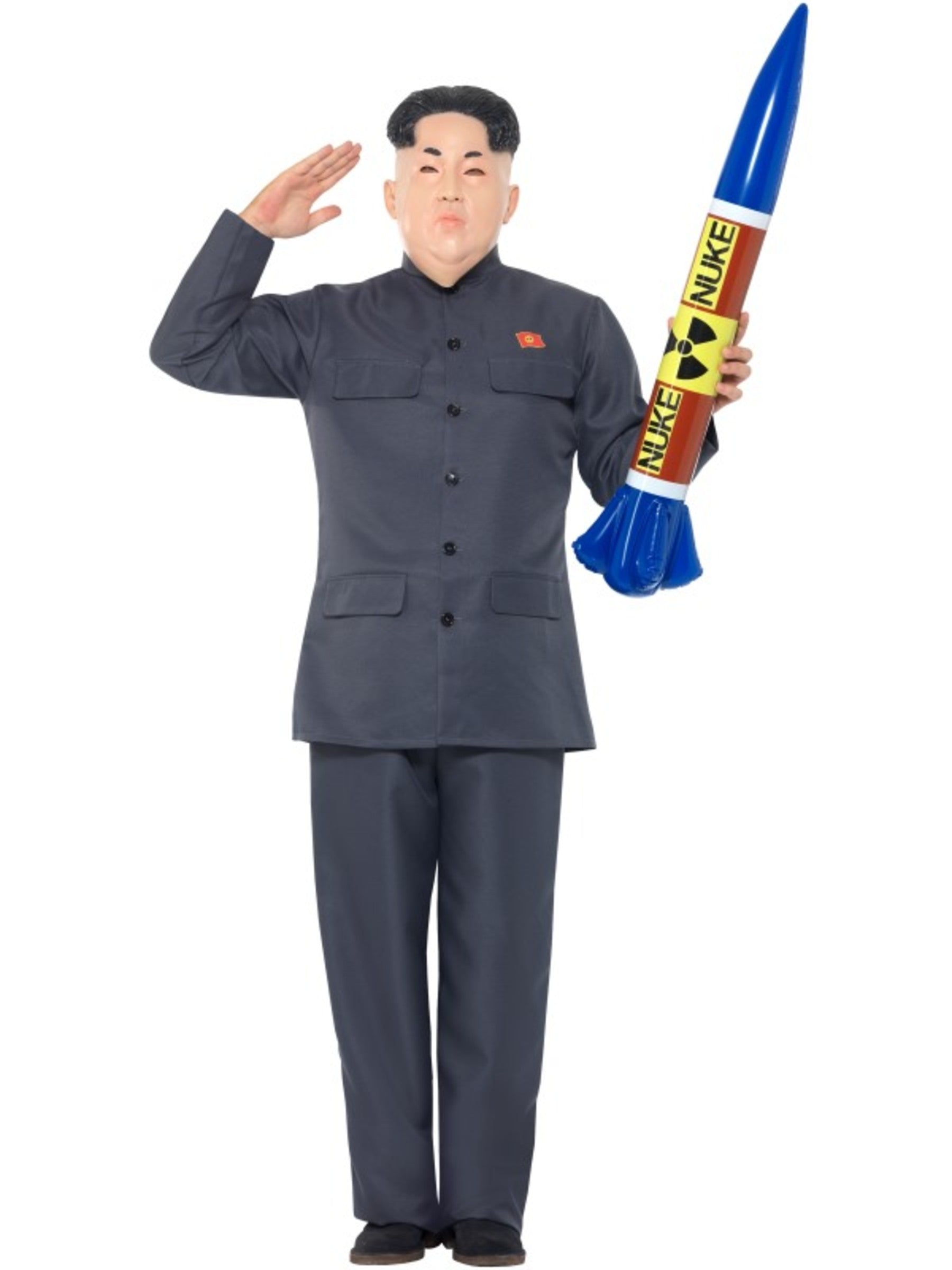 Déguisement président coréen gris homme
