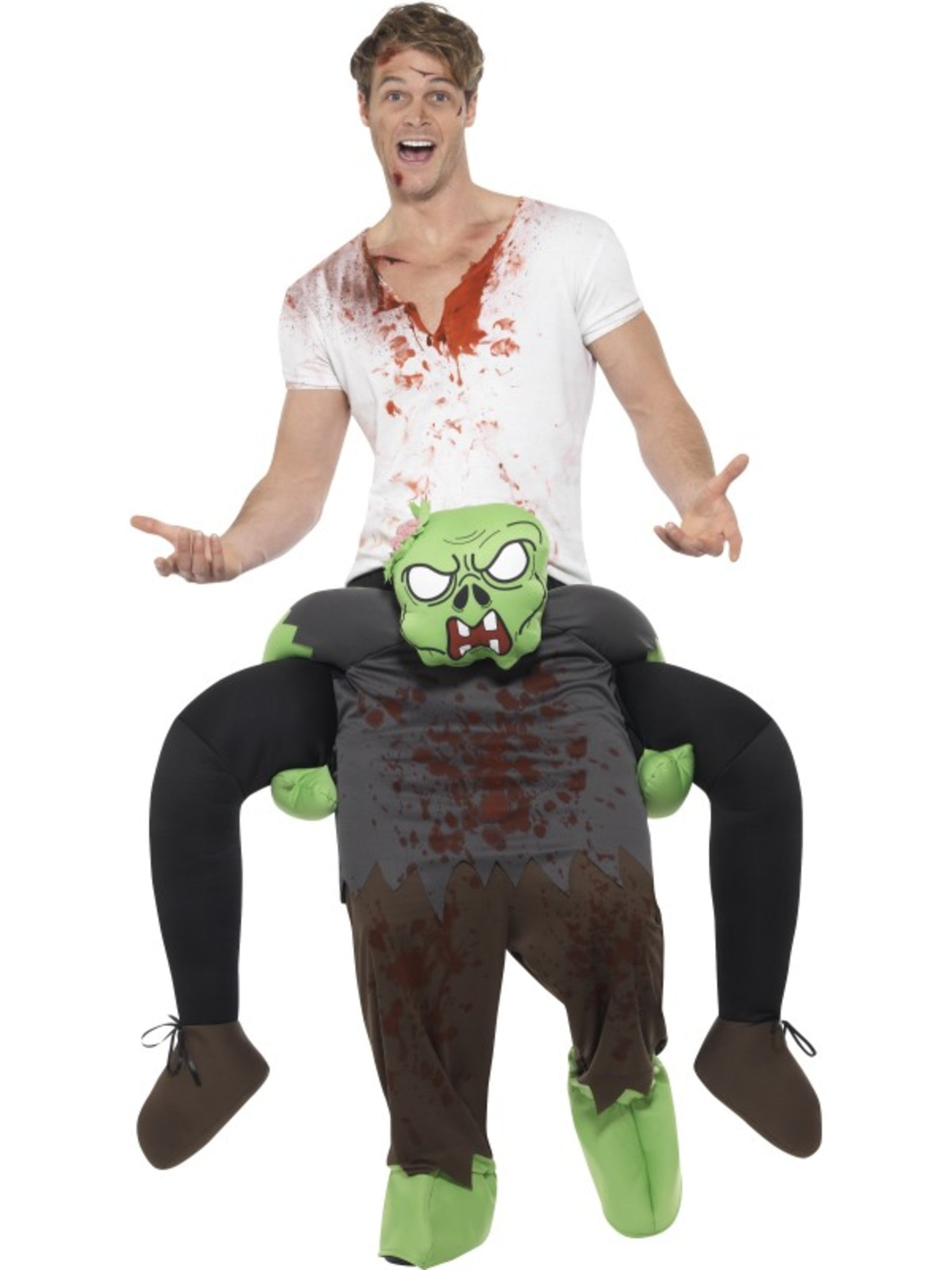 Déguisement porte-moi zombie adulte