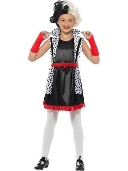 Déguisement méchante Cruella fille