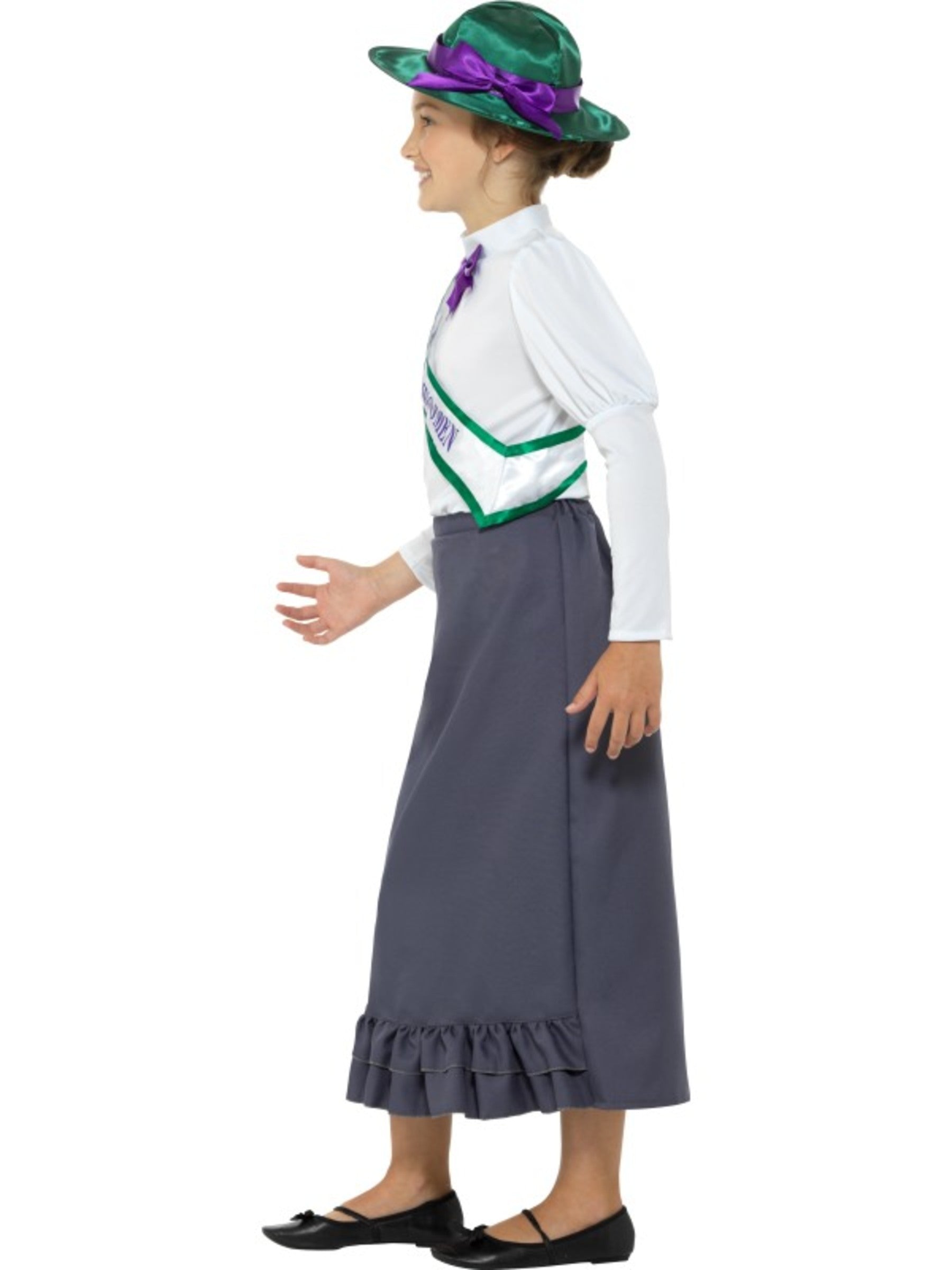 Déguisement Victorienne suffragiste fille
