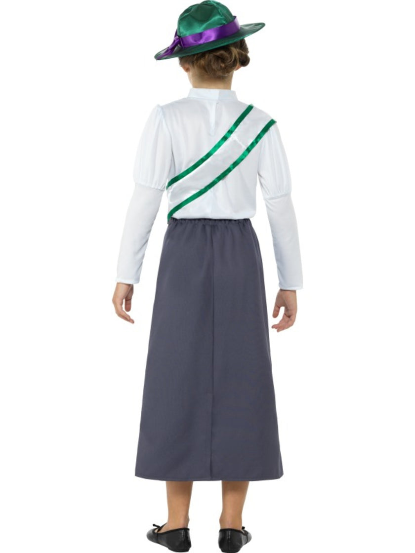 Déguisement Victorienne suffragiste fille