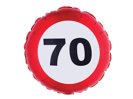 ballon anniversaire aluminium 55x45cm 70 ans
