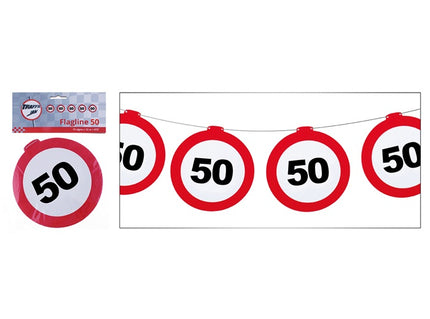 guirlande anniversaire 50 ans 12m