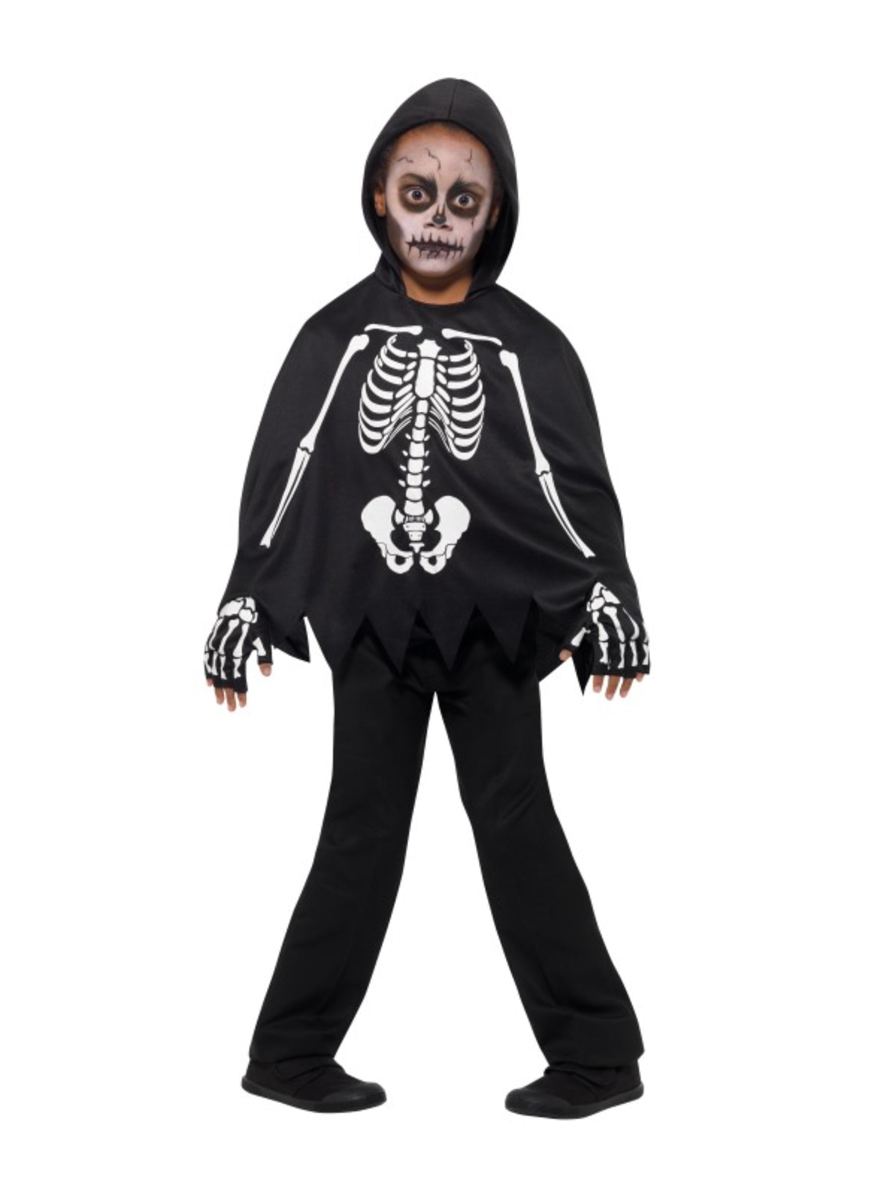 Poncho squelette enfant