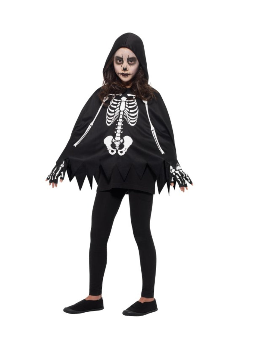 Poncho squelette enfant