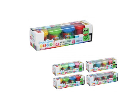 lot de 4 pots pâte à modeler mix 55gr