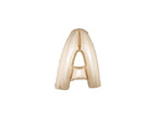ballon lettre a en aluminium 1m champagne
