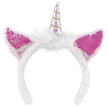 Serre-tête licorne blanche adulte
