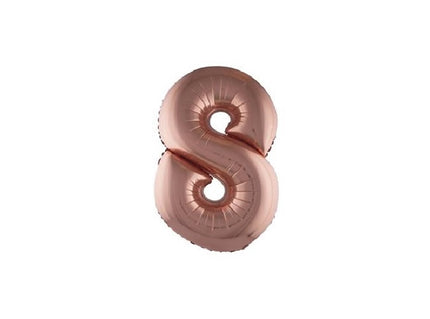 ballon chiffre 8 en aluminium cuivre 1m