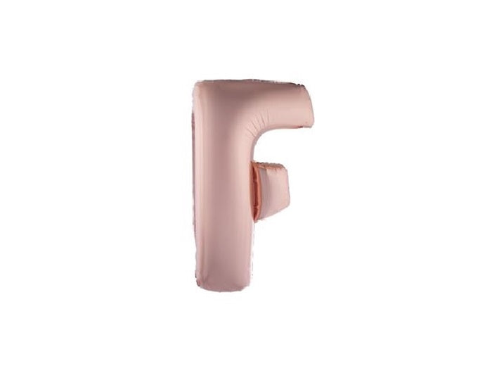 ballon lettre f en aluminium 1m cuivre
