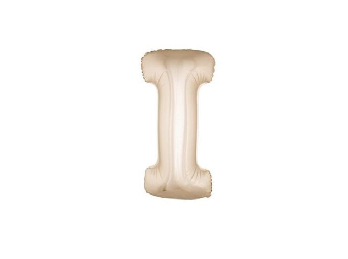 ballon lettre i en aluminium 1m champagne