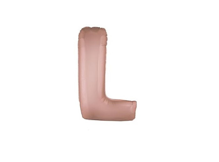 ballon lettre l en aluminium 1m cuivre