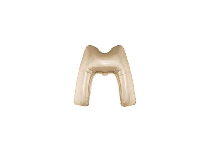 ballon lettre m en aluminium 1m champagne