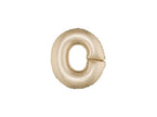 ballon lettre o en aluminium 1m champagne