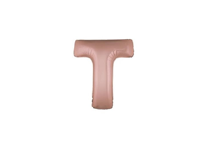 ballon lettre t en aluminium 1m cuivre