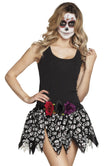 Jupe noire jour des morts femme