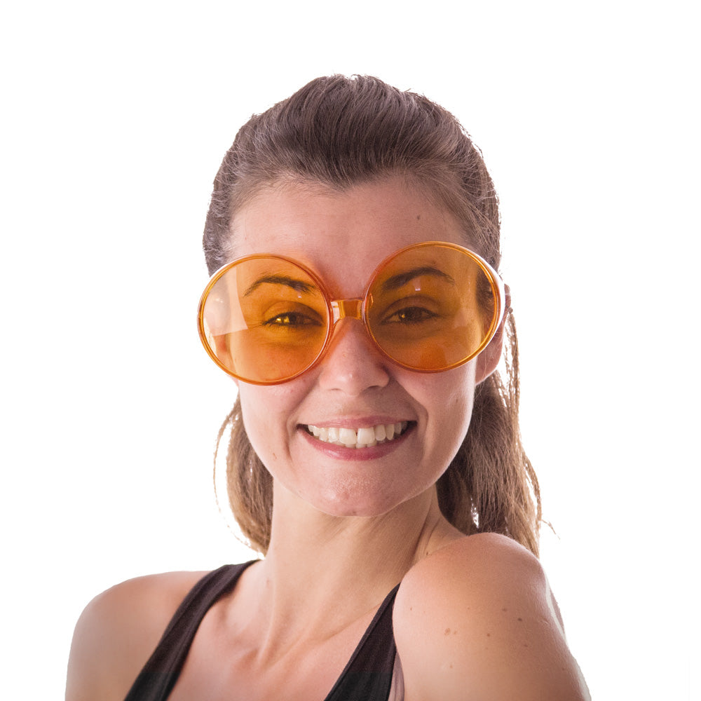 LUNETTES HIPPY ORANGES GEANTES