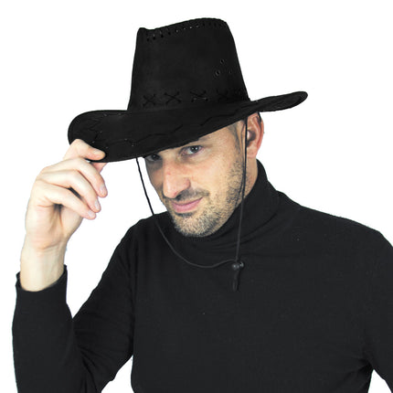 CHAPEAU BUFFALO LUXE NOIR