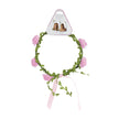 COURONNE DE FLEURS ROSES