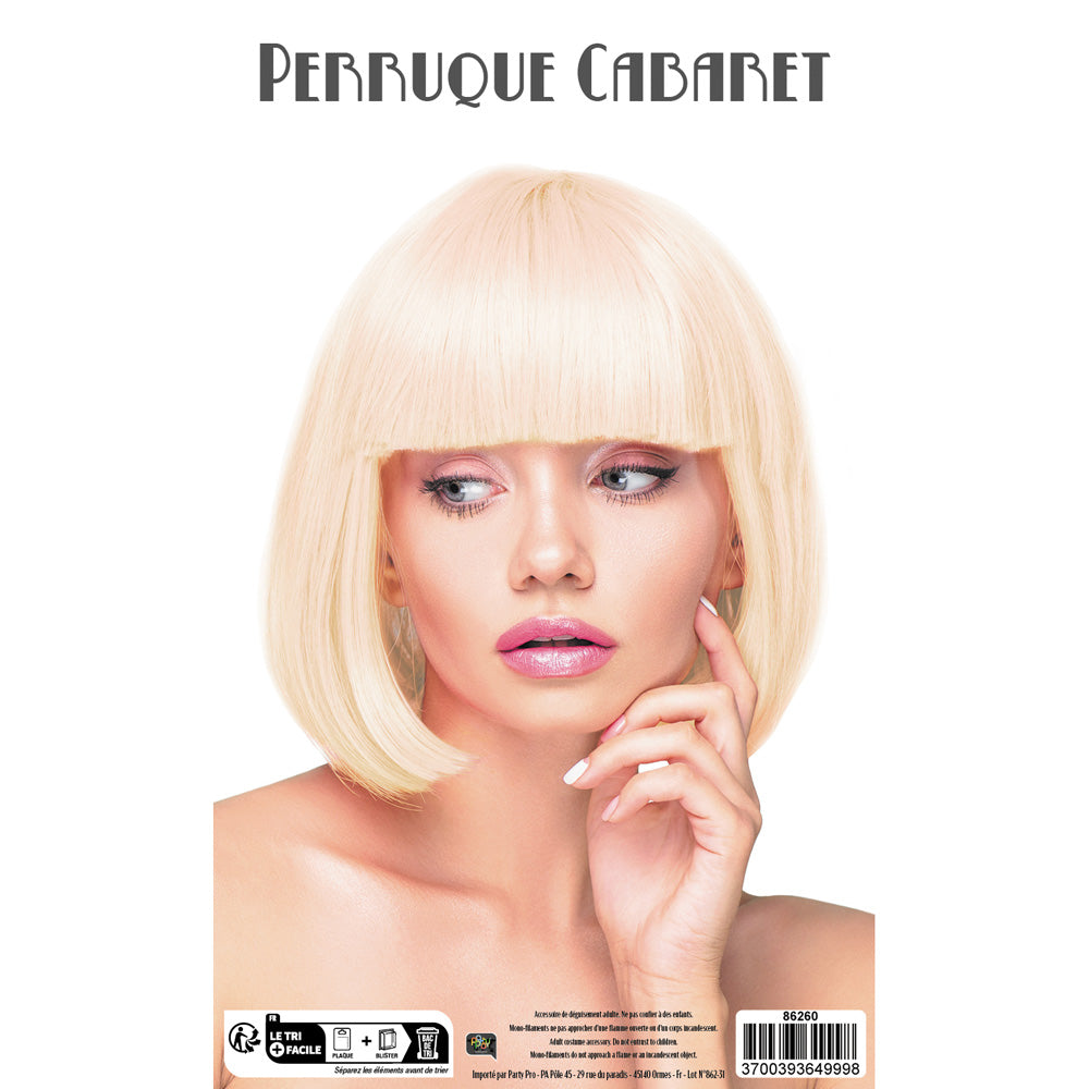 PERRUQUE CABARET BLONDE