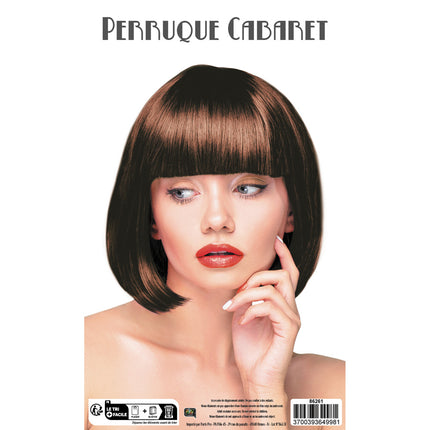 PERRUQUE CABARET CHATAIN
