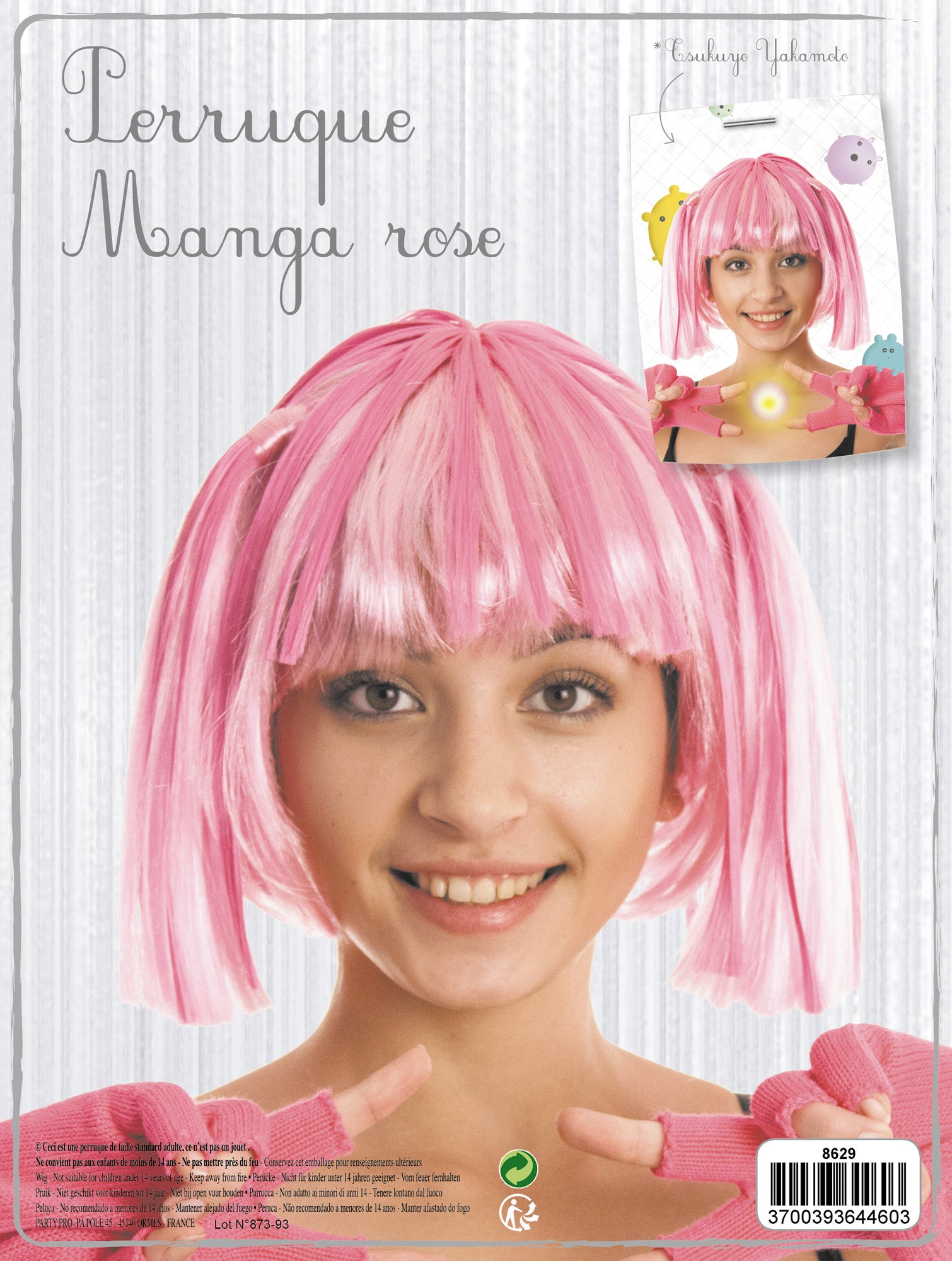 PERRUQUE MANGA ROSE