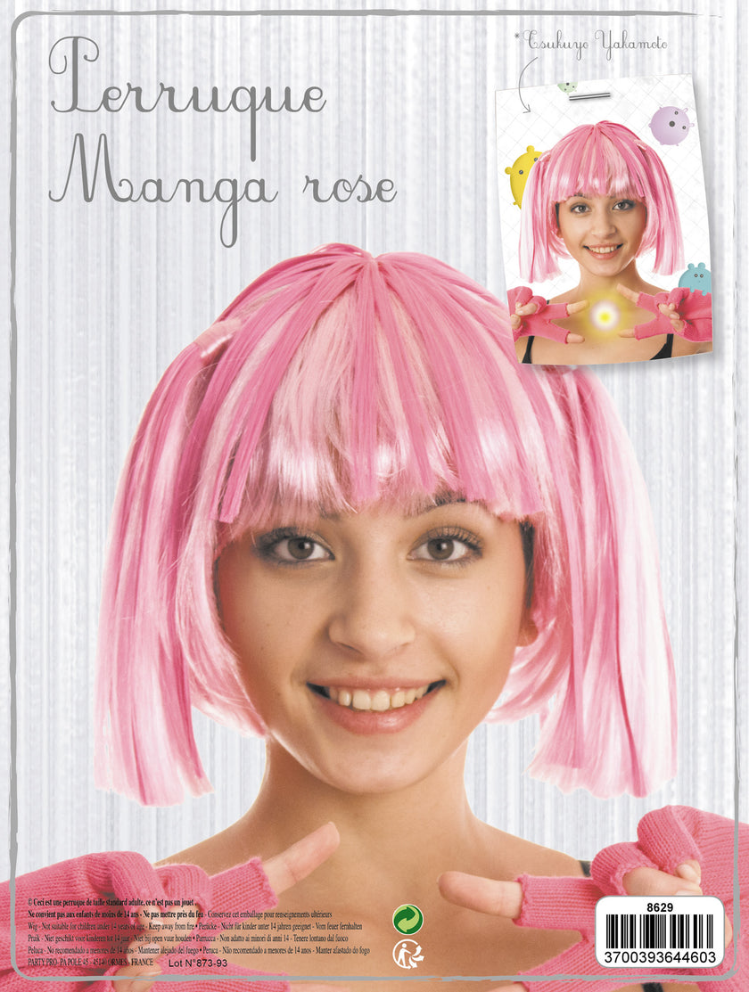 PERRUQUE MANGA ROSE