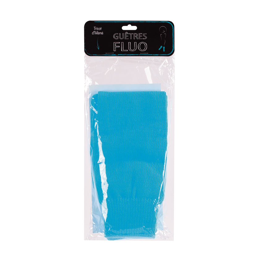GUETRE X2 BLEU FLUO