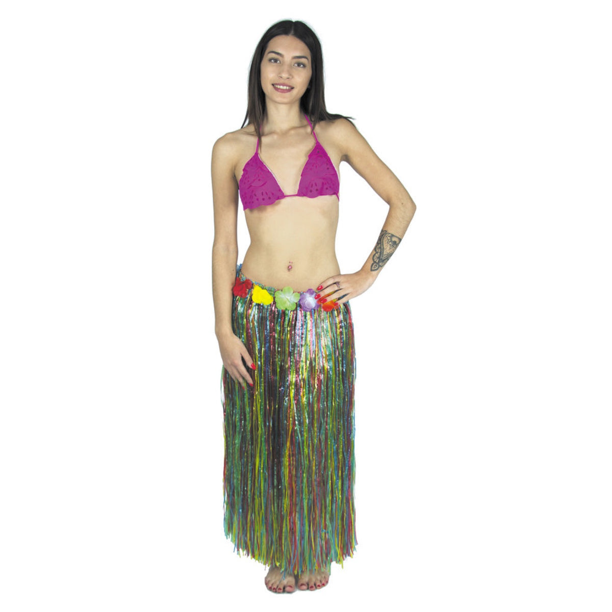 JUPE HAWAI 80CM MULTI
