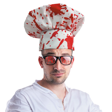 TOQUE DE CHEF ENSANGLANTEE