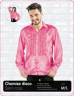 CHEMISE DISCO SATIN ROSE