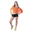 TEE-SHIRT FISHNET 80'S ORANGE FLUO